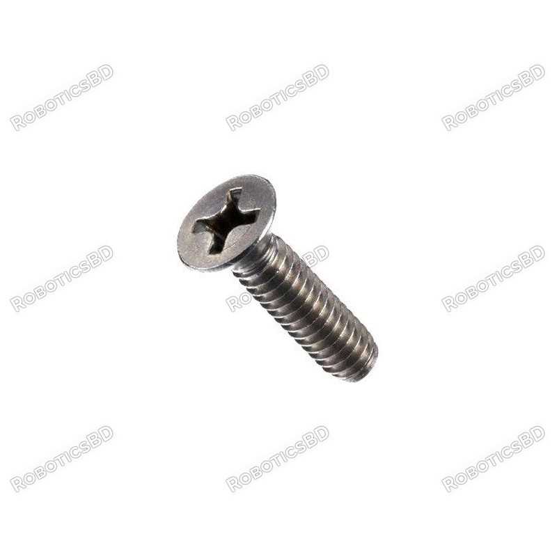 M3x10 Flat head Screw (Pack of 5) Robotics Bangladesh