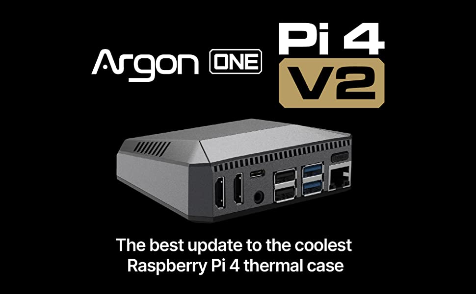 Raspberry Pi 4 Computer Complete Set with Argon One V2 Case