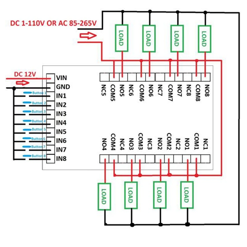 Arduino Pro Mini PLC Relay Board